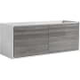 Fresca Catania 60" Single Wall Mounted Manufactured Wood Vanity Cabinet Only - Less Vanity Top Glossy Ash Gray