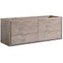 Fresca Catania 60" Single Wall Mounted Manufactured Wood Vanity Cabinet Only - Less Vanity Top Rustic Natural Wood