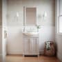 Fresca Hartford 24" Free Standing Single Basin Vanity Set with Cabinet and Ceramic Vanity Top White