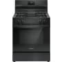 Frigidaire 30 Inch Wide 5.1 Cu. Ft. Free Standing Gas Range with LED Display and Broil Element Black