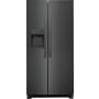 Frigidaire 34 Inch Wide 22.3 Cu. Ft. Energy Star Certified Side By Side Refrigerator with Crisper Bins and EvenTemp Cooling System Black Stainless Steel