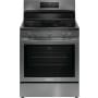 Frigidaire Gallery 30 Inch Wide 5.3 Cu. Ft. Free Standing Electric Range with Broil Element and Slow Cook Black Stainless Steel