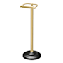 Gatco Free Standing Toilet Paper Holder Matte Black / Polished Brass