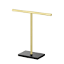 Gatco Latitude II 1 Bar Towel Stand Matte Black / Brushed Brass