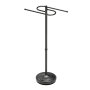 Gatco 17-1/4" Brass Free Standing Towel Rack Matte Black