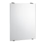 Gatco Bleu 22" W x 30" H Traditional Rectangular Frameless Bathroom Wall Mirror Satin Nickel