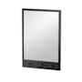 Gatco Glam 20" W x 29" H Modern Rectangular Bathroom Wall Mirror Matte Black