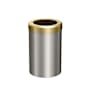 Gatco 11.4 Liter Metal Free Standing Trash Can Satin Nickel / Brushed Brass