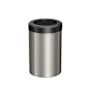 Gatco 11.4 Liter Metal Free Standing Trash Can Satin Nickel / Matte Black