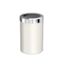 Gatco 11.4 Liter Metal Free Standing Trash Can Matte Pearl / Chrome