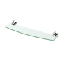Gatco Glam 21" Glass and Metal Bathroom Shelf Polished Nickel