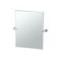 Gatco Glam 19-1/2" W x 24" H Rectangular Metal Frameless Bathroom Wall Mirror Polished Nickel