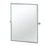 Gatco Glam 24-1/2" W x 32-1/2" H Modern Rectangular Metal Framed Bathroom Wall Mirror Chrome