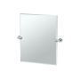 Gatco Glam 19-1/2" W x 24" H Rectangular Metal Frameless Bathroom Wall Mirror Chrome