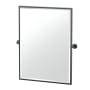 Gatco Reveal 24-1/2" W x 32-1/2" H Rectangular Metal Framed Bathroom Mirror Matte Black