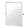 Gatco Sky 32-1/2" x 27-5/8" Contemporary Rectangular Framed Bathroom Wall Mirror Chrome