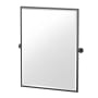 Gatco Sky 32-1/2" x 27-5/8" Contemporary Rectangular Framed Bathroom Wall Mirror Matte Black