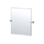 Gatco Sky 24" x 23-3/8" Contemporary Rectangular Frameless Bathroom Wall Mirror Chrome
