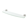 Gatco Sky 21" Glass Bathroom Shelf Satin Nickel