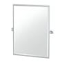 Gatco Waterline 32-1/2" x 28-1/8" Contemporary Rectangular Framed Bathroom Wall Mirror Chrome