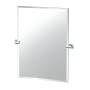 Gatco Waterline 31-1/2" x 27-1/2" Contemporary Rectangular Frameless Bathroom Wall Mirror Chrome
