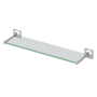 Gatco Waterline 22" Glass Bathroom Shelf Satin Nickel