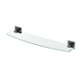 Gatco Mode 21" Glass Bathroom Shelf Matte Black