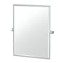Gatco Mode 32-1/2" x 27-3/4" Contemporary Rectangular Framed Bathroom Wall Mirror Chrome