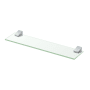 Gatco A-Line 20" Glass Bathroom Shelf Chrome