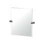 Gatco A-Line 24" x 22-5/8" Contemporary Rectangular Frameless Bathroom Wall Mirror Matte Black
