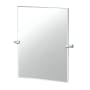 Gatco A-Line 31-1/2" x 26-5/8" Contemporary Rectangular Frameless Bathroom Wall Mirror Chrome