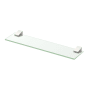 Gatco A-Line 20" Glass Bathroom Shelf Satin Nickel