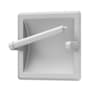 Gatco Recessed Pivoting Toilet Paper Holder Matte White