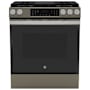 GE 30 Inch Wide 5.3 Cu. Ft. Slide In Gas Range with Convection and Storage Drawer Fingerprint Resistant Slate