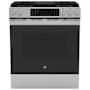 GE 30 Inch Wide 5.3 Cu. Ft. Slide In Gas Range with Convection and Storage Drawer Fingerprint Resistant Stainless