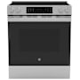 GE 30 Inch Wide 5.3 Cu. Ft. Slide In Electric Range with Radiant Burners and Storage Drawer Fingerprint Resistant Stainless
