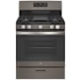 GE 30 Inch Wide 5 Cu. Ft. Free Standing Gas Range with Center Oval Burner and Integrated Non-Stick Griddle Fingerprint Resistant Slate