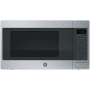 GE 22 Inch Wide 1.6 Cu. Ft. 1,150 Watt Countertop Microwave with Instant On Controls Stainless Steel