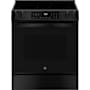 GE 30 Inch Wide 5.3 Cu. Ft. Slide In Electric Range with Storage Drawer and Radiant Burners Black
