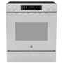 GE 30 Inch Wide 5.3 Cu. Ft. Slide In Electric Range with Radiant Burners and Storage Drawer White