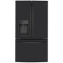 GE 36 Inch Wide 22.1 Cu. Ft. Energy Star Rated Fingerprint Resistant Counter Depth French Door Refrigerator with Space-Saving Ice Maker and LED Lighting Fingerprint Resistant Black Slate