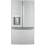 GE 36 Inch Wide 22.1 Cu. Ft. Energy Star Rated Fingerprint Resistant Counter Depth French Door Refrigerator with Space-Saving Ice Maker and LED Lighting Fingerprint Resistant Stainless