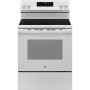 GE 30 Inch Wide 5.3 Cu. Ft. Free Standing Electric Range with Self Clean Mode and Dual Element White