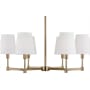 Generation Lighting Chatfield 6 Light 26" Wide Outdoor Chandelier Satin Brass