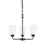 Generation Lighting Kerrville 3 Light 18" Wide Chandelier Bronze