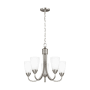 Generation Lighting Seville 5 Light 21" Wide Chandelier Brushed Nickel