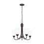 Generation Lighting Seville 5 Light 21" Wide LED Chandelier Bronze