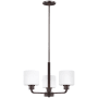 Generation Lighting Canfield 3 Light 20" Wide LED Chandelier Bronze