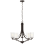 Generation Lighting Elmwood Park 5 Light 26" Wide LED Chandelier Bronze