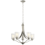 Generation Lighting Elmwood Park 5 Light 26" Wide LED Chandelier Brushed Nickel